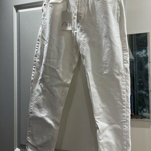 Zara White Slim Jeans